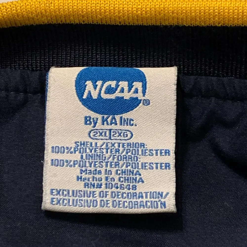 NCAA West Virginia University Mens Shirt Blue Gold Sz. 2XL V-Neck WVU Sports Fan - Picture 3 of 11